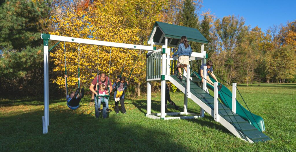 Quality Amish Made Swing Sets in Newark, New Jersey - Swing Set Nation