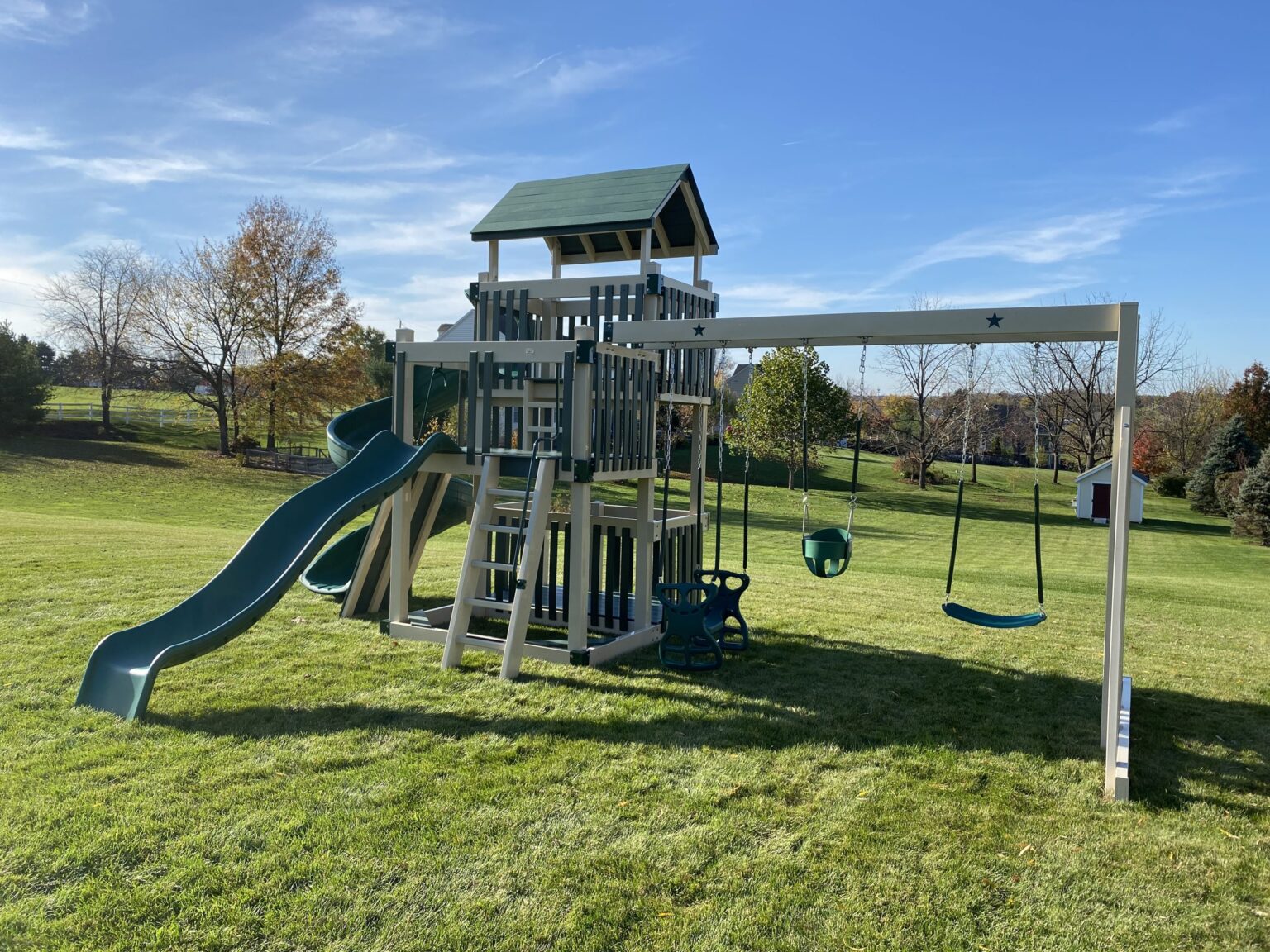 Quality Amish Made Swing Sets in Albany New York Swing Set Nation